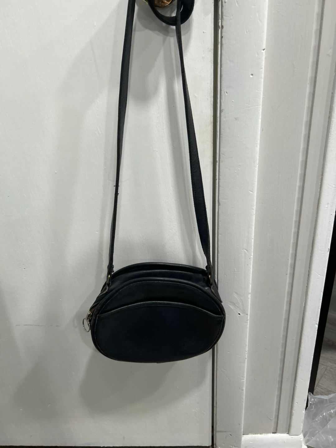Vintage coach black leather purse