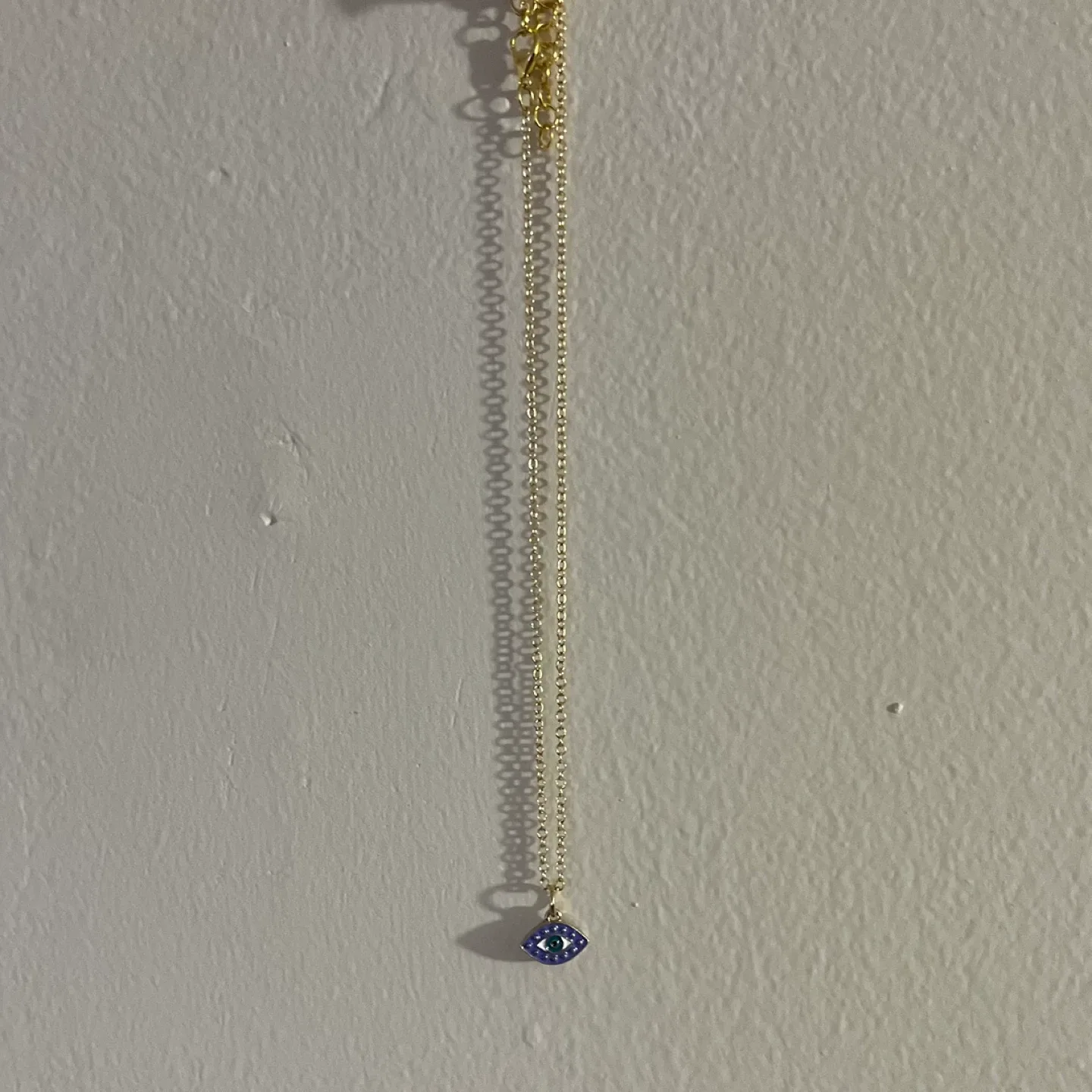 14K Gold Evil Eye Gold Chain Necklace image indicator(2)