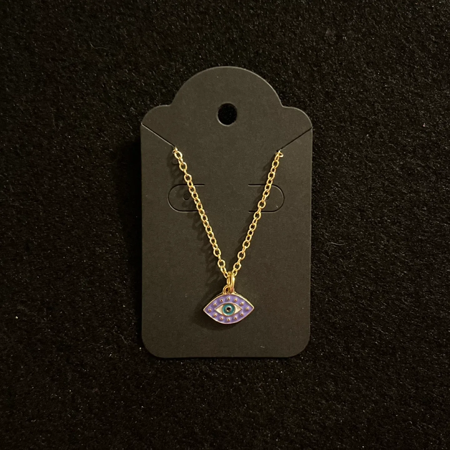 14K Gold Evil Eye Gold Chain Necklace image indicator(4)