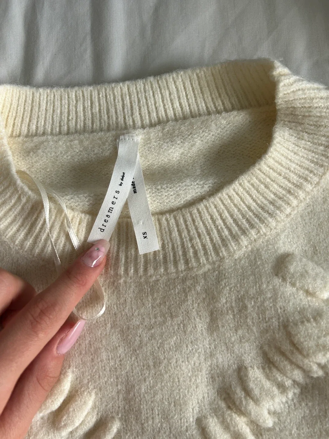 Dreamers by Debut Cream Floral Sweater - XS image indicator(2)