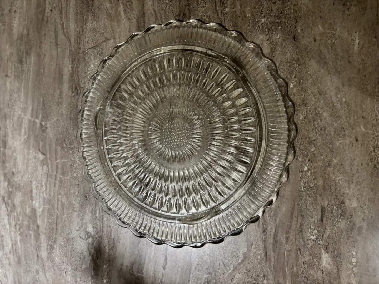 Vintage Silver Plated Serving Dish with Glass Plate image indicator(3)