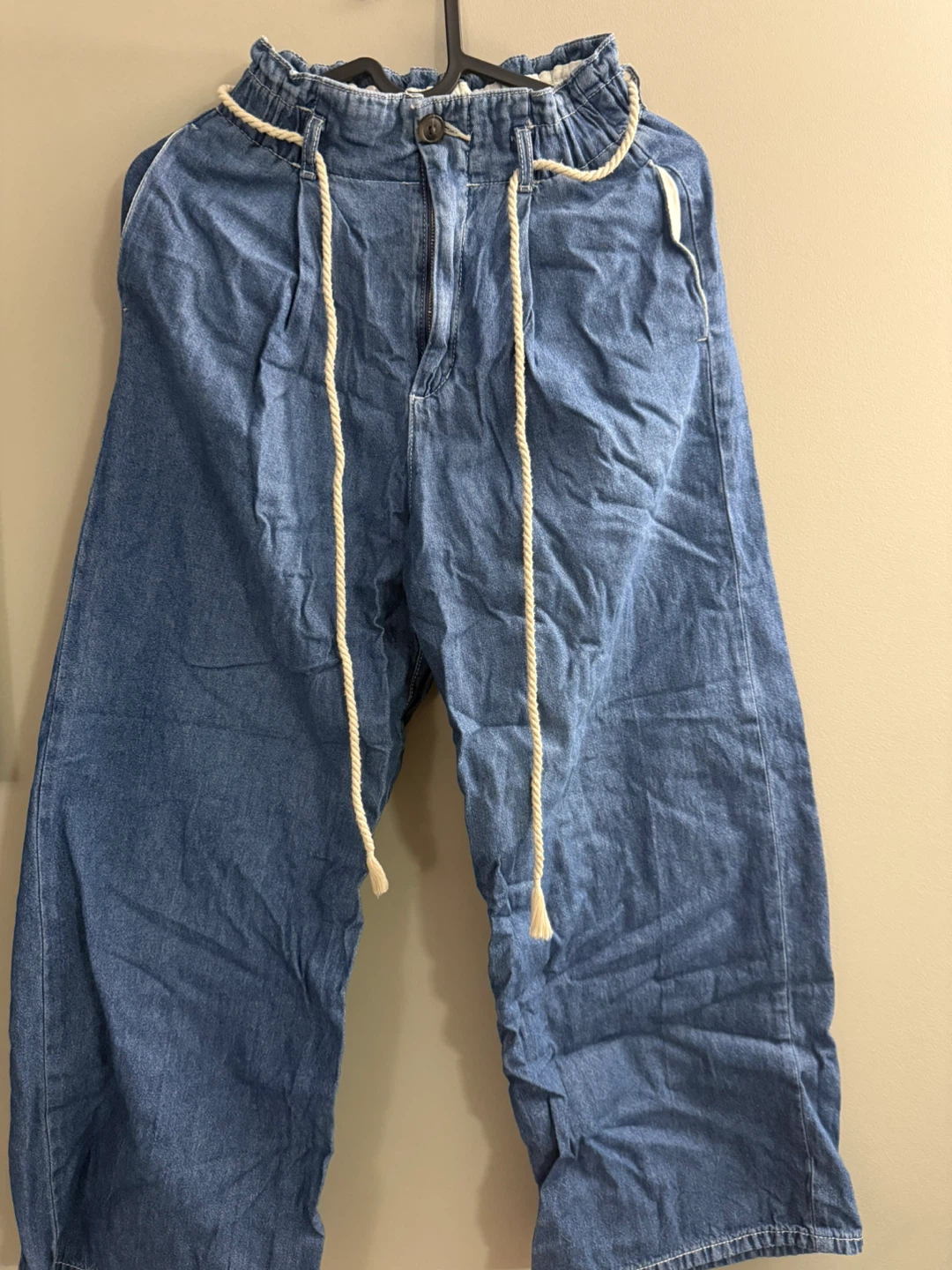 GU Wide Leg Denim Pants 24 inch waist