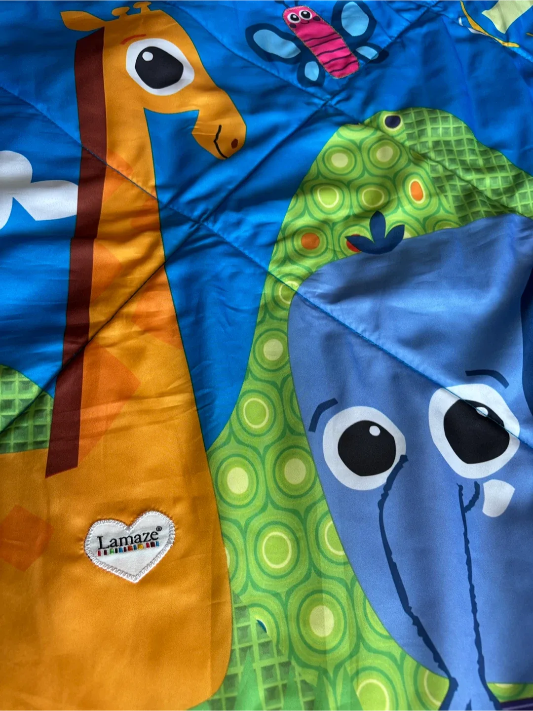 🐘 🌞 Lamaze Baby Playmat - Reversible 38” x 38” 🦙🦋 image indicator(8)