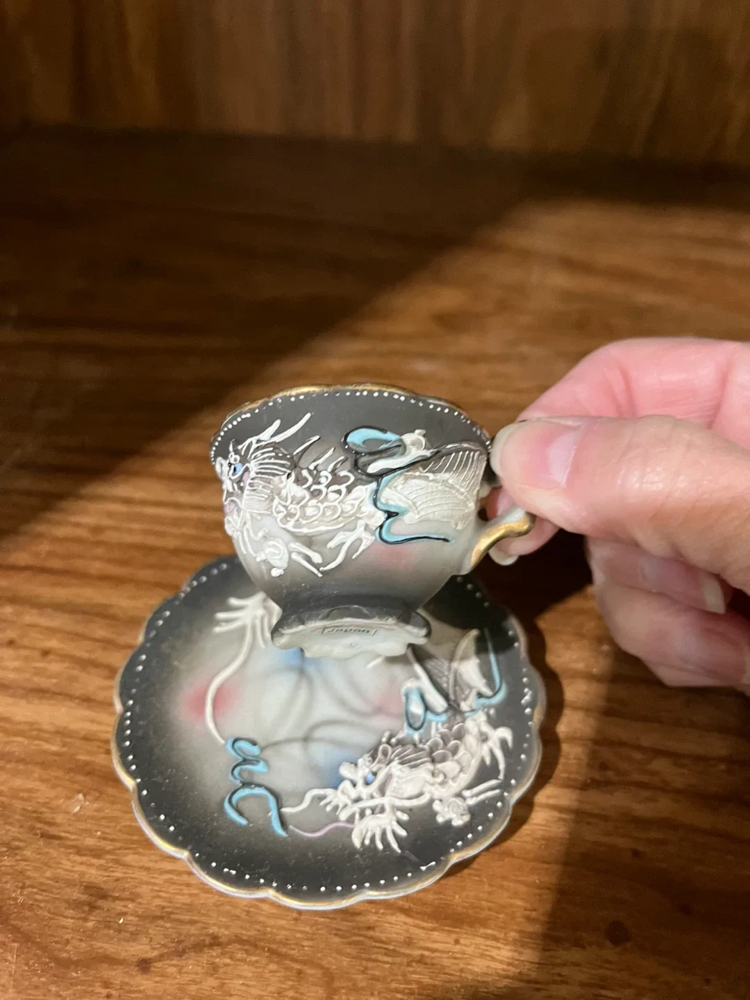 Hand Painted Japan Tea Cup & Saucer Set