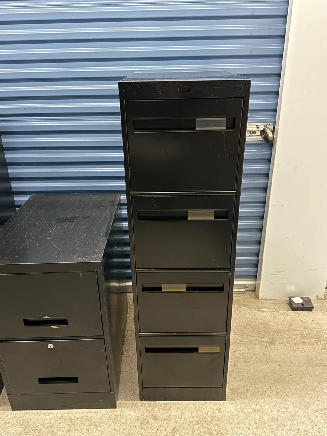 3 Metal Office File Cabinet Black image indicator(4)