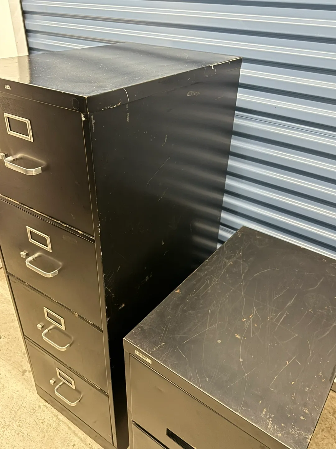 3 Metal Office File Cabinet Black image indicator(9)