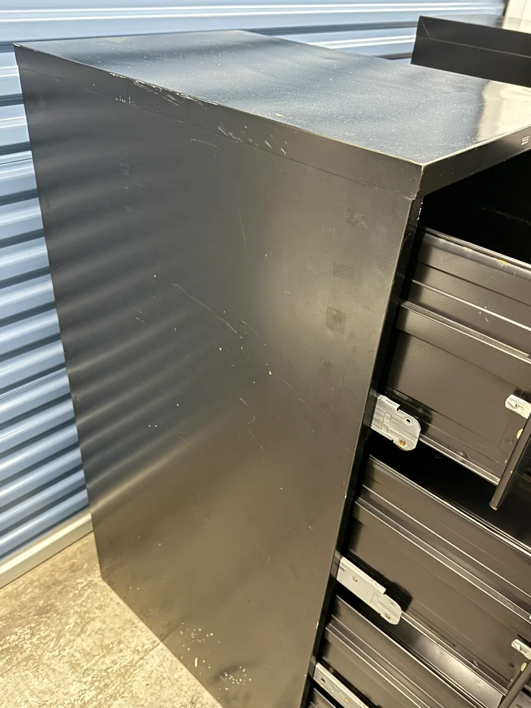 3 Metal Office File Cabinet Black image indicator(8)