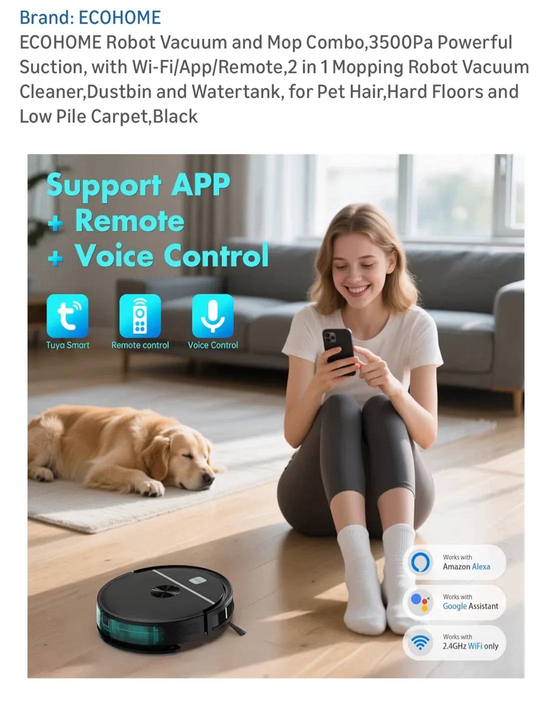 Brand new Robot Vacuum and Mop Combo image indicator(5)