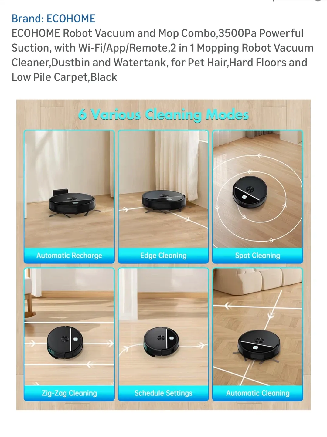 Brand new Robot Vacuum and Mop Combo image indicator(6)