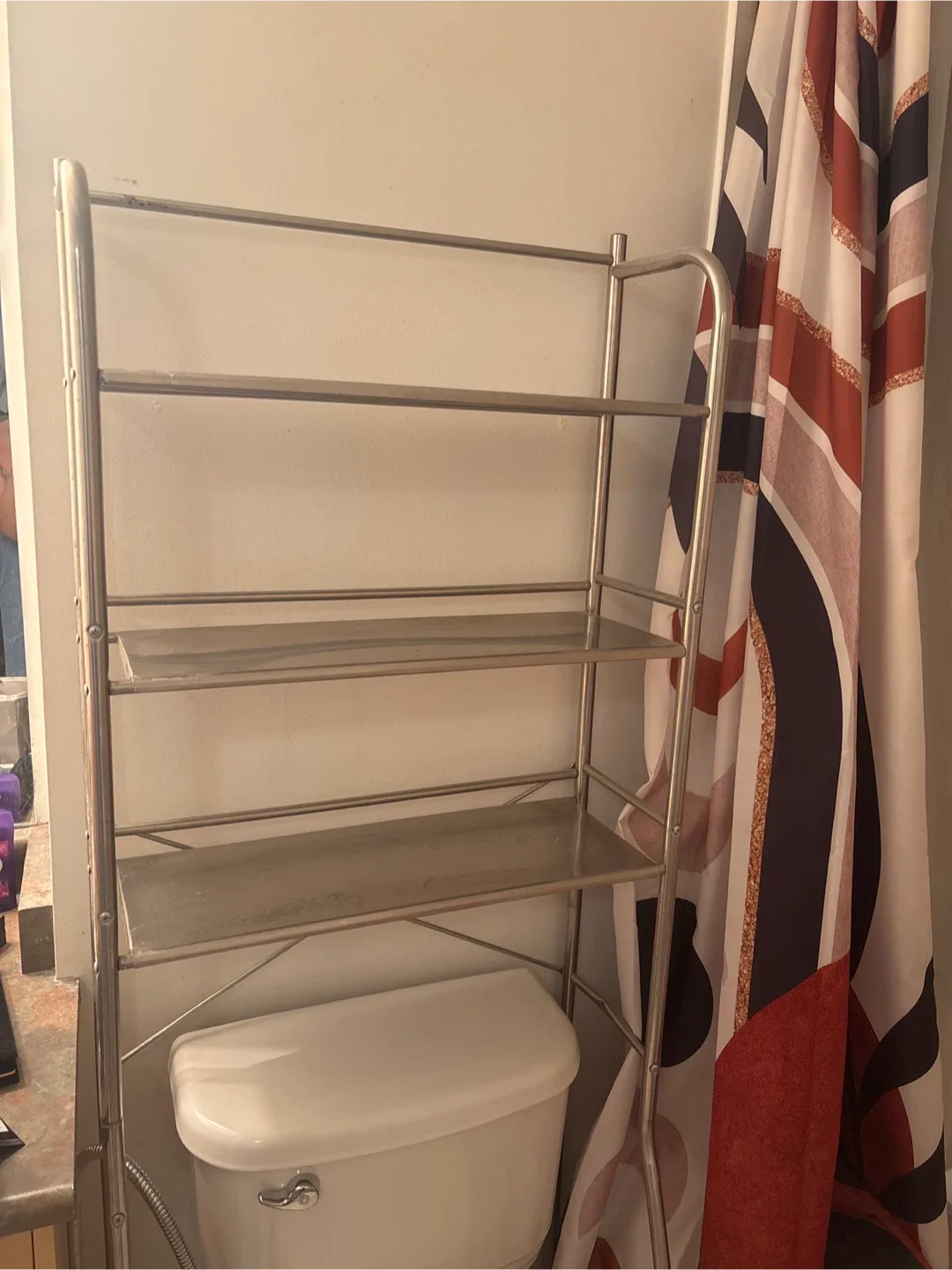 Metal Over-the-Toilet Shelf