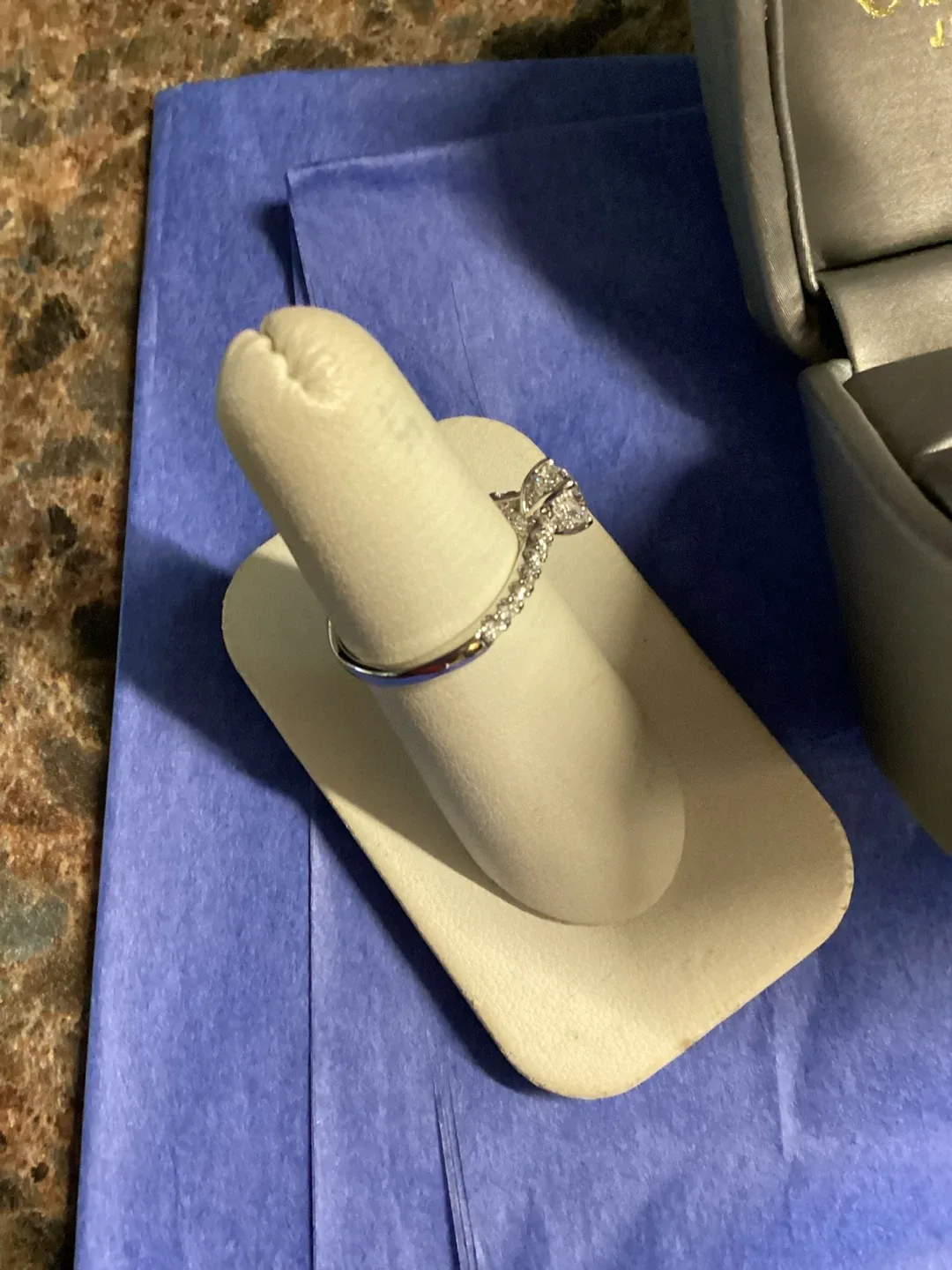 Osilawa 14k White Gold Diamond Ring image indicator(6)