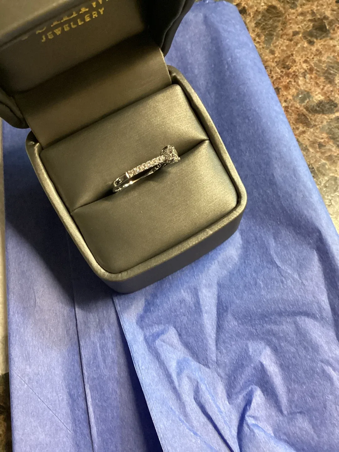 Osilawa 14k White Gold Diamond Ring image indicator(5)