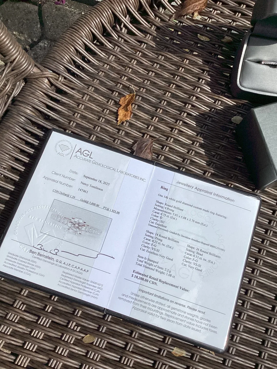 Osilawa 14k White Gold Diamond Ring image indicator(9)