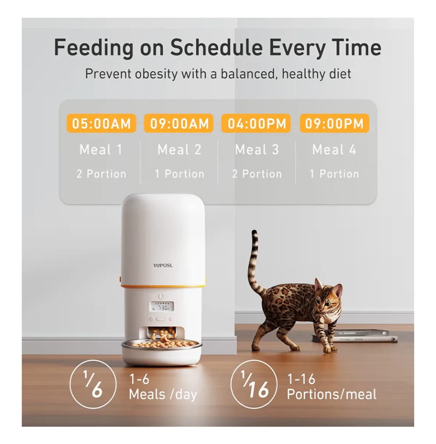YUPOSL Automatic Pet Feeder image indicator(5)