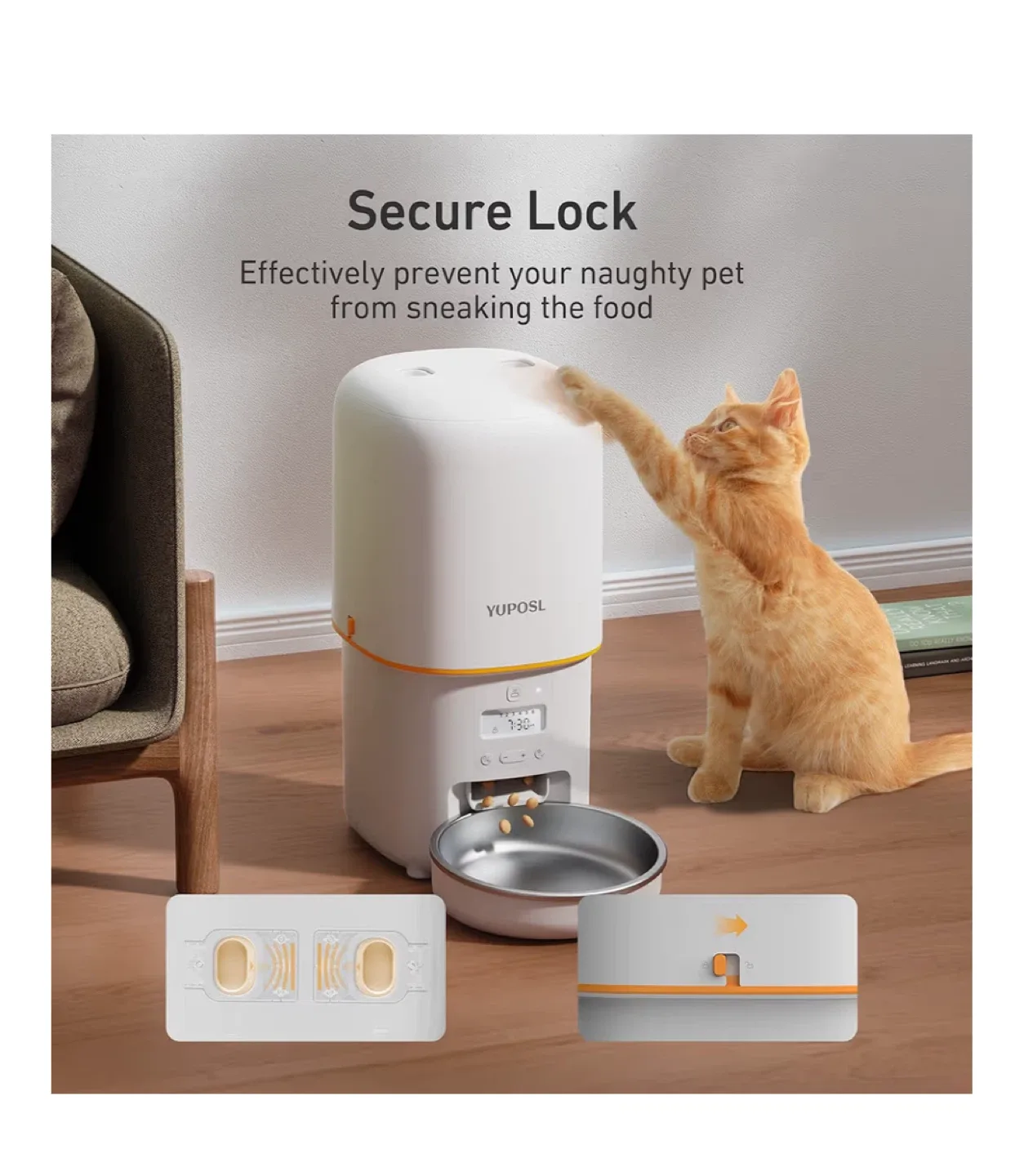 YUPOSL Automatic Pet Feeder image indicator(6)