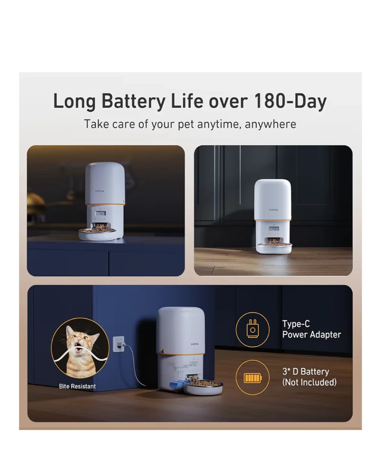 YUPOSL Automatic Pet Feeder image indicator(7)