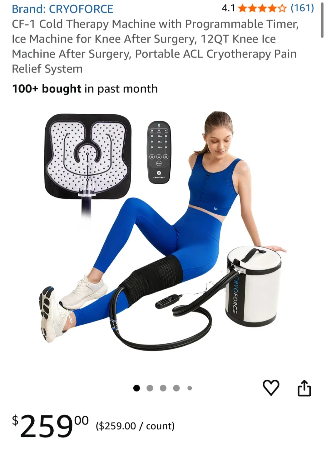 🥕CryoForce Cold Therapy Machine - Pain Relief System