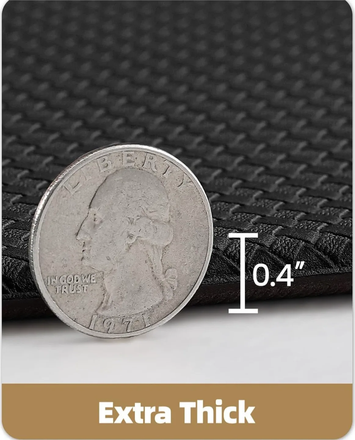 Black Anti-Fatigue Kitchen Mat 17”x79” image indicator(6)