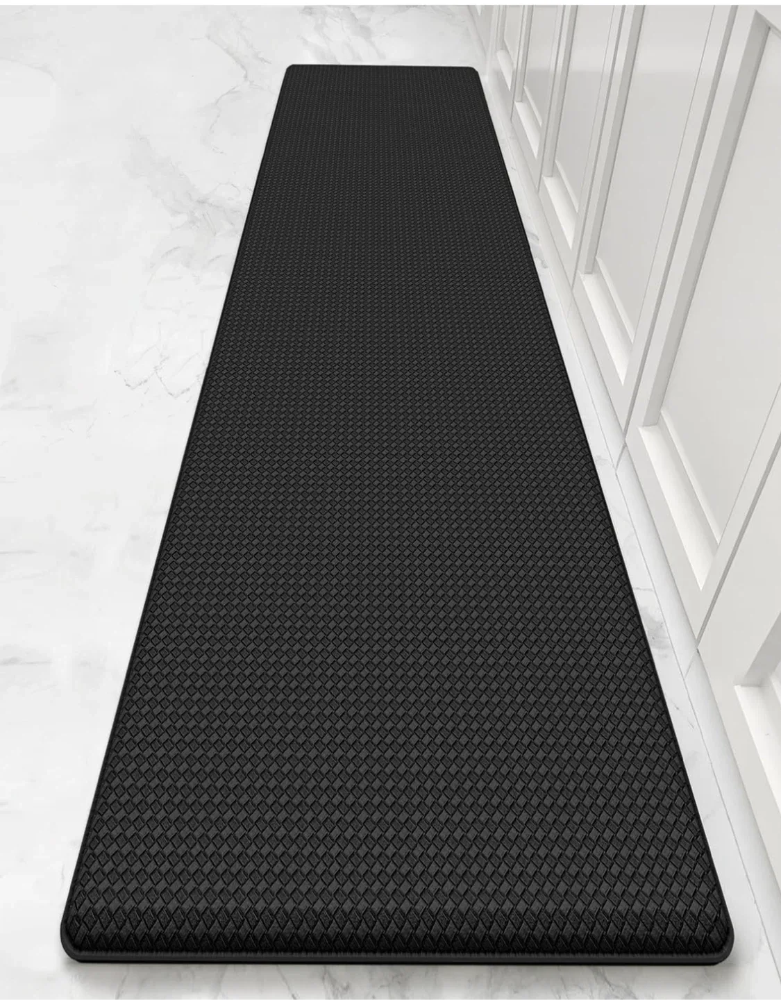 Black Anti-Fatigue Kitchen Mat 17”x79” image indicator(7)