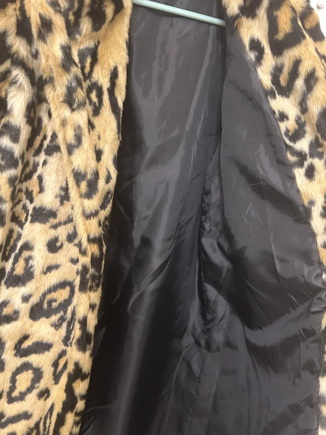 Forever 21 Leopard Print Faux Fur Coat - Size S image indicator(5)