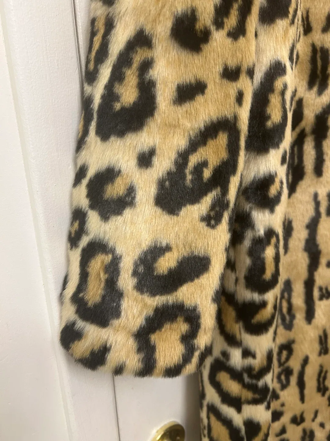 Forever 21 Leopard Print Faux Fur Coat - Size S image indicator(9)