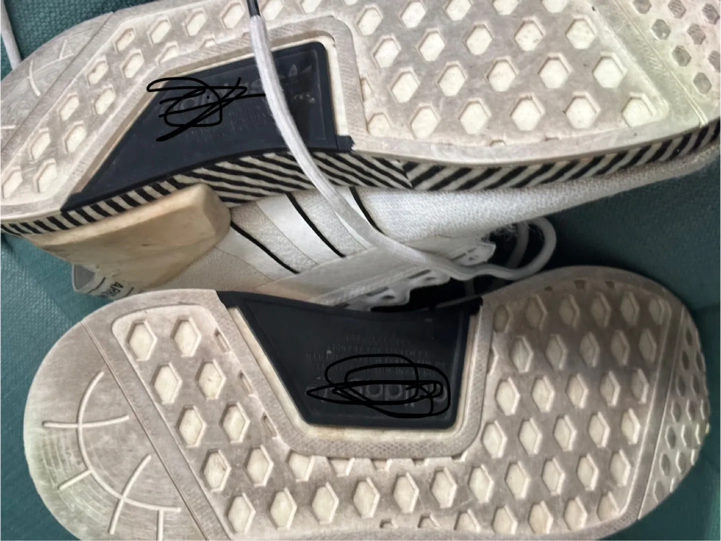 Adidas NMD Human Race Cream Shoes US 8 image indicator(5)