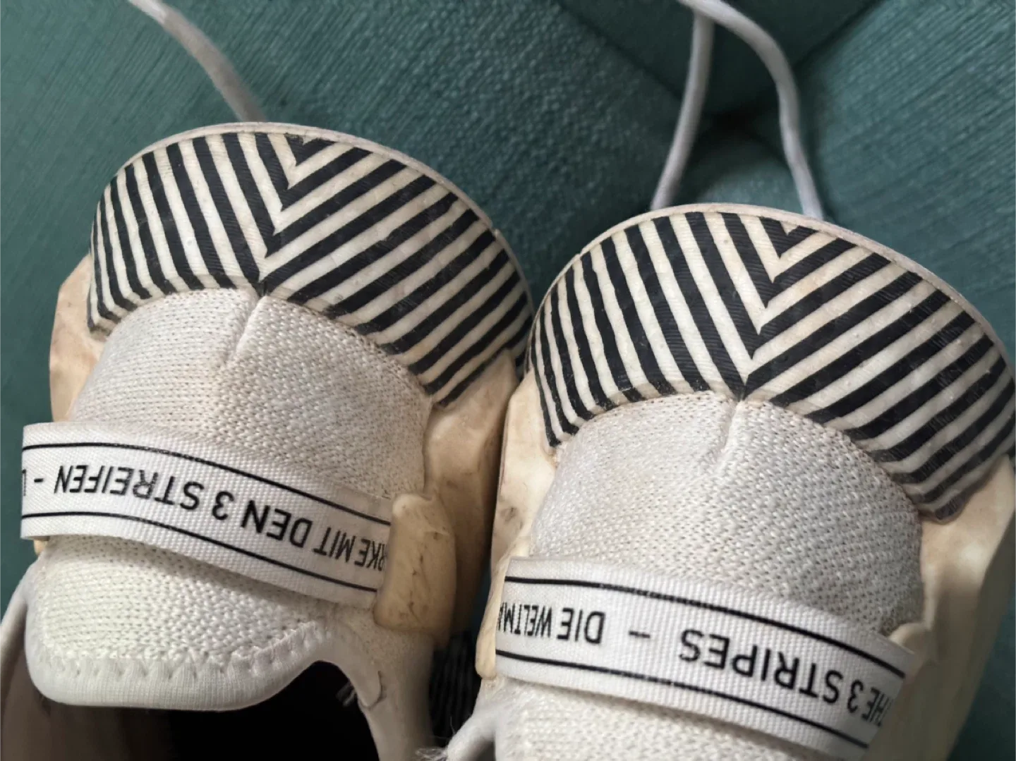 Adidas NMD Human Race Cream Shoes US 8 image indicator(4)