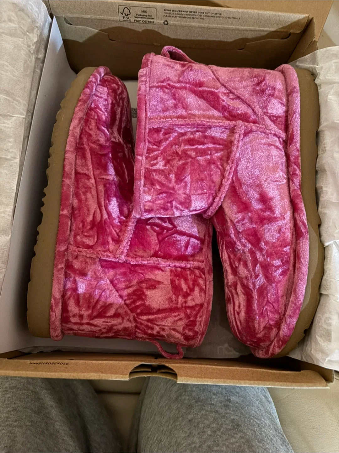 Brand New UGG size 6 OBO Classic Mini II Velvet Boots - Size 6