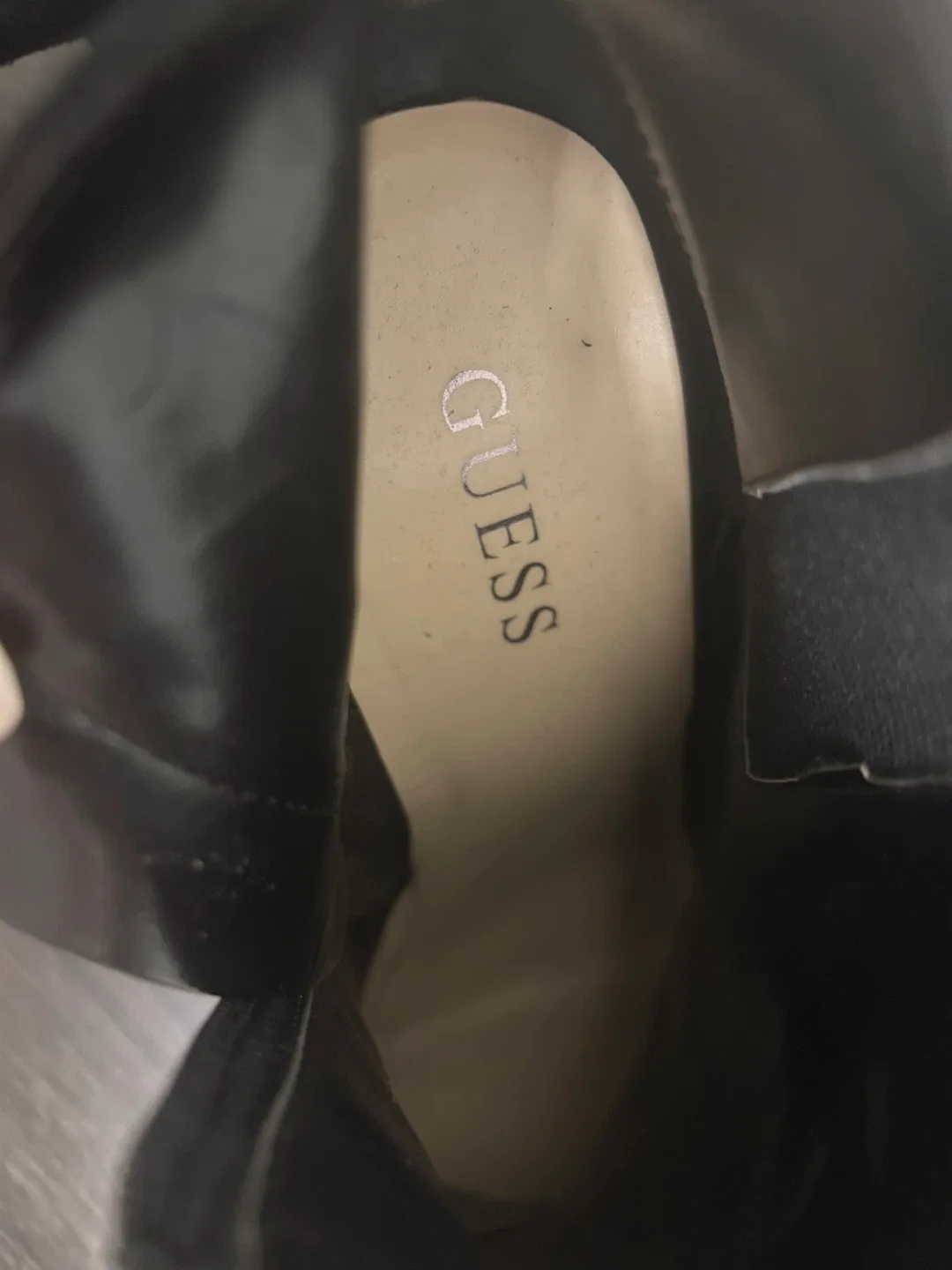 Guess Black Suede Platform Ankle Boots image indicator(5)