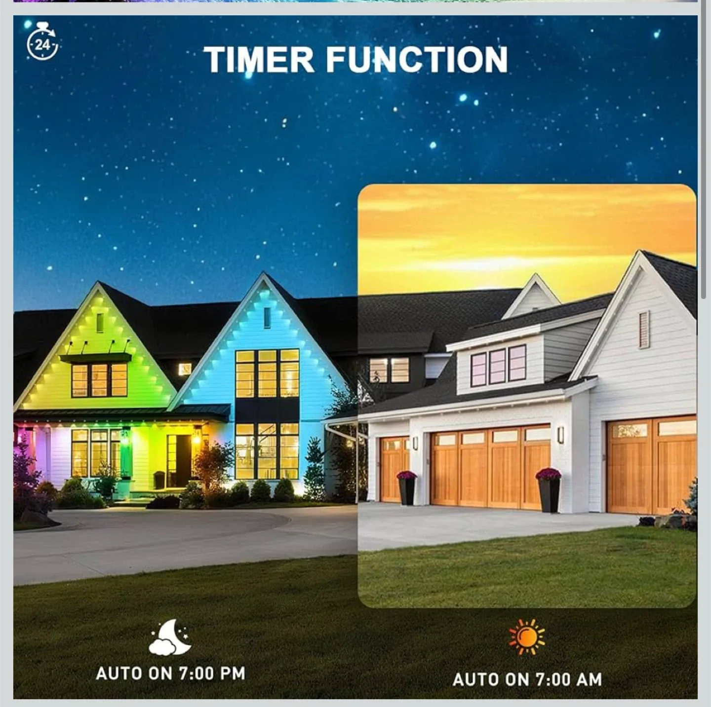 150FT Permanent Outdoor RGB Lights - IP67 image indicator(3)