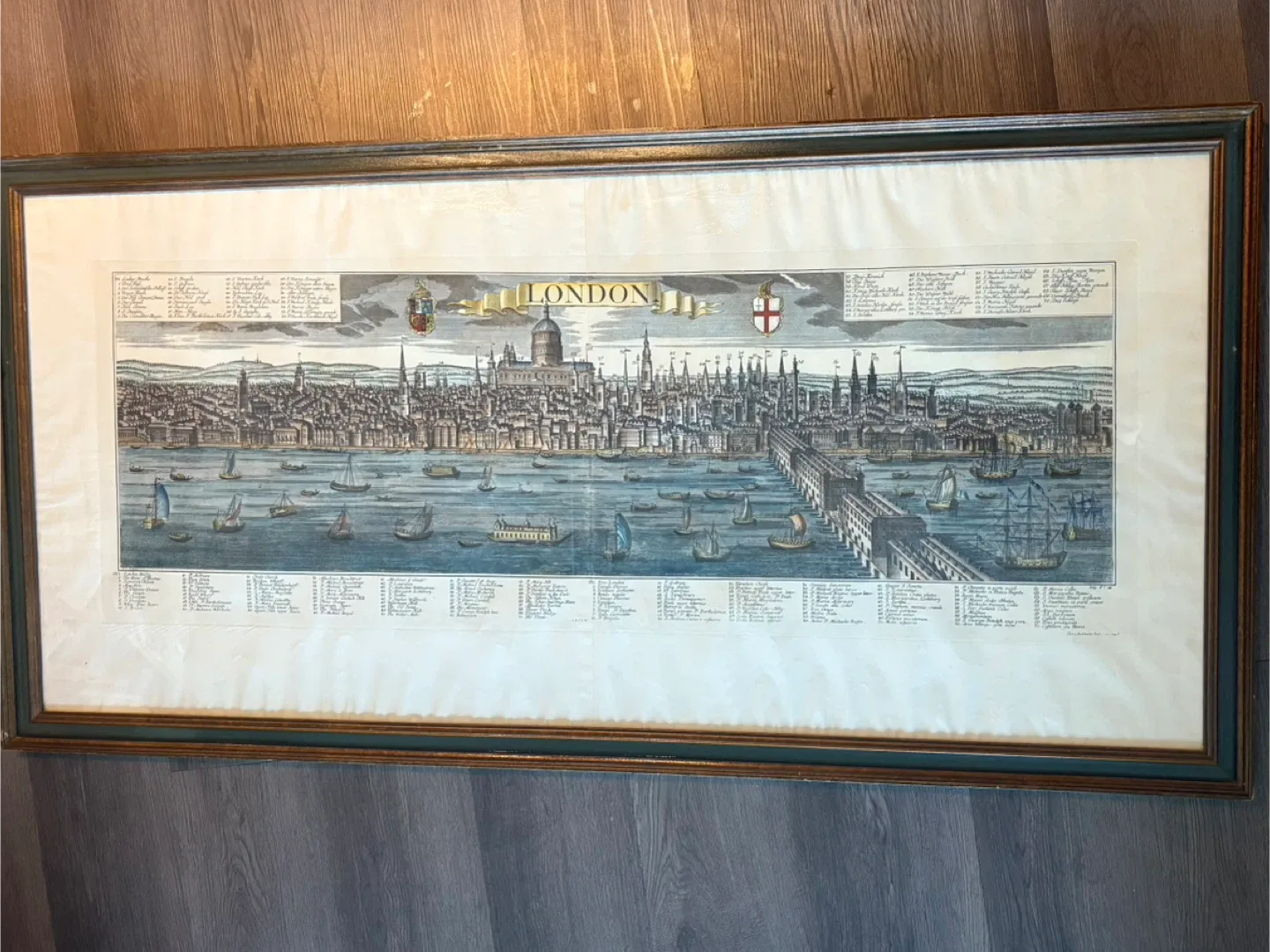Framed Antique London Print
