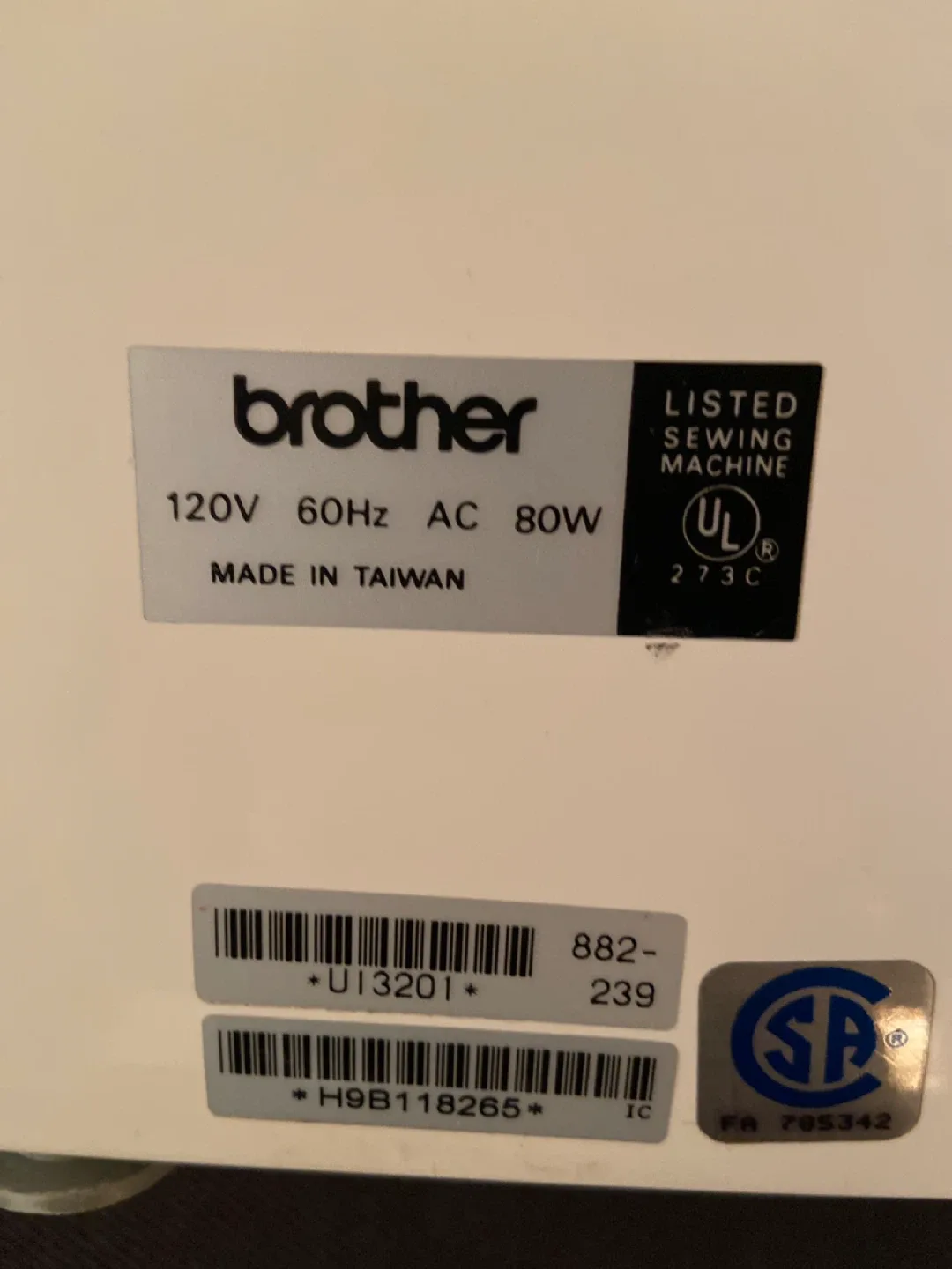Brother XL-3200 Sewing Machine image indicator(6)