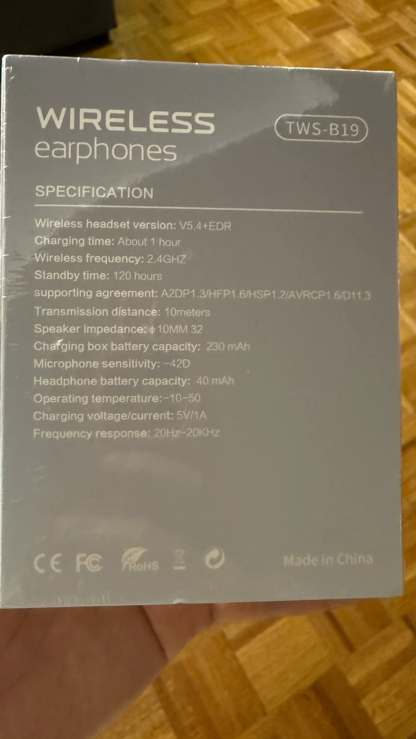 Wireless Earphones Enjoy Bass TWS-B19 - New - photo 2