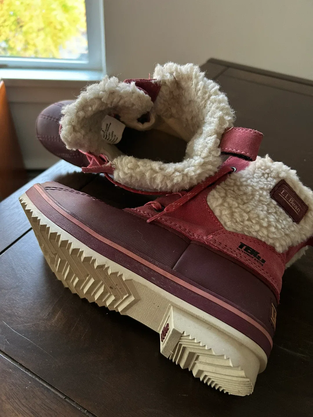 Girls pink winter boot