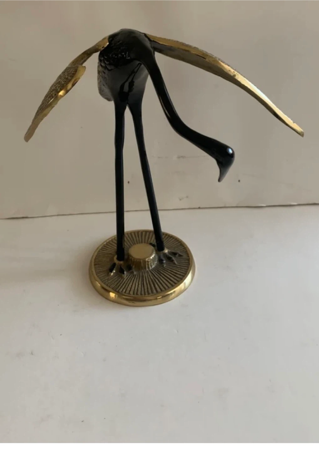Vintage Brass Crane Figurines - Pair - photo 3