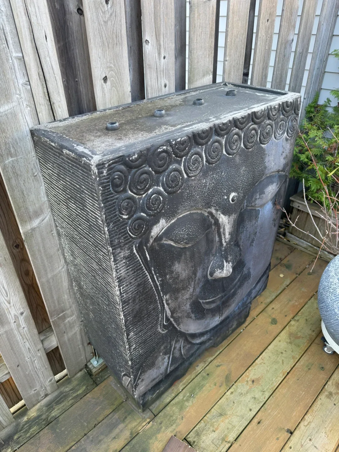 Buddha Face Garden Ornament