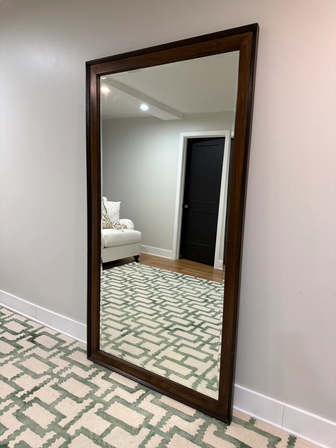 Large Framed Wall Mirror - photo 2