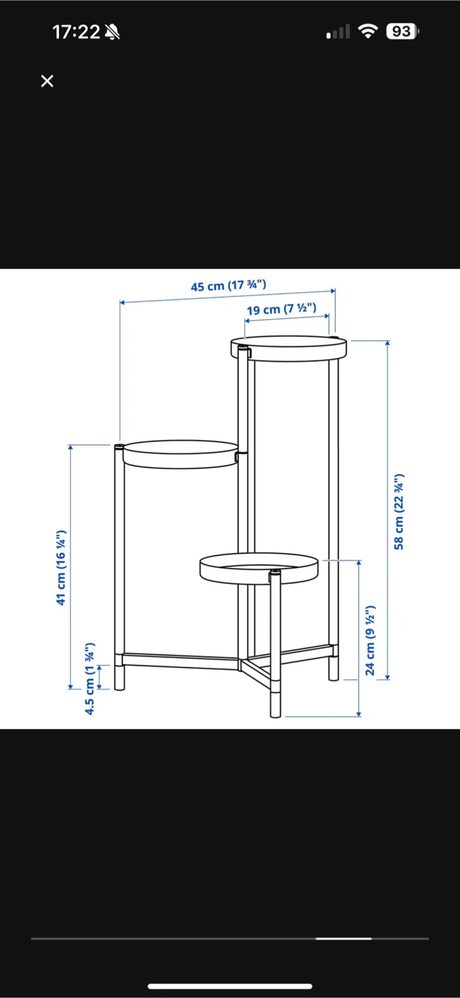 Ikea Plant Stands - Black - photo 5