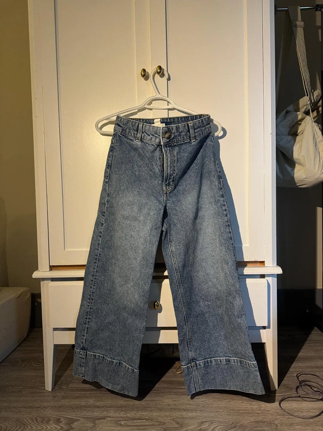 Wide Leg Denim Jeans