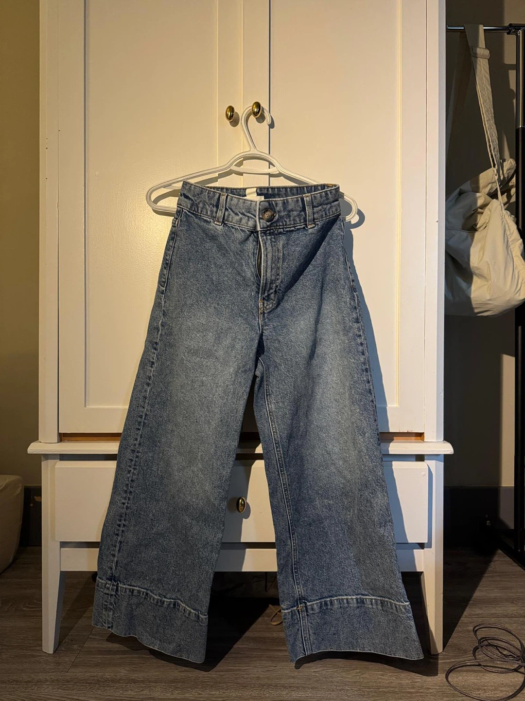 Wide Leg Denim Jeans - photo 3