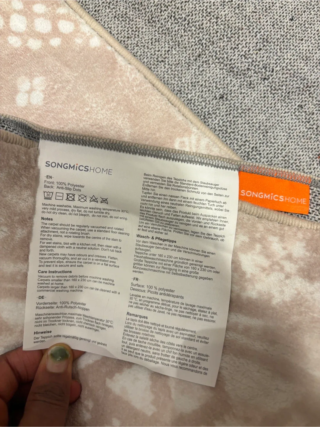 SONGMICS HOME Rug- 10 by 8 image indicator(4)