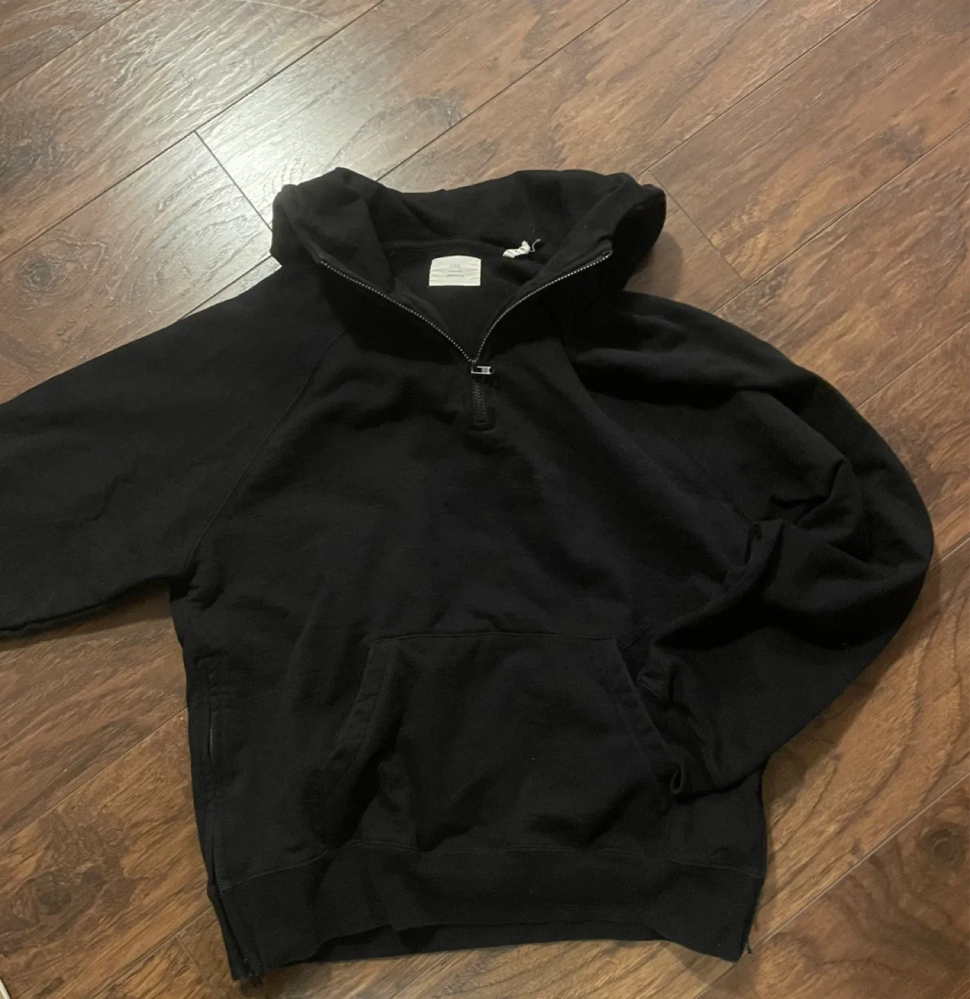 FOG Essentials Black Half Zip Hoodie - Size M image indicator(3)