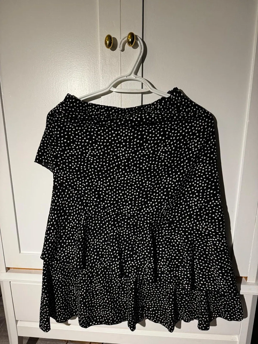 Black & White Polka Dot Skirt