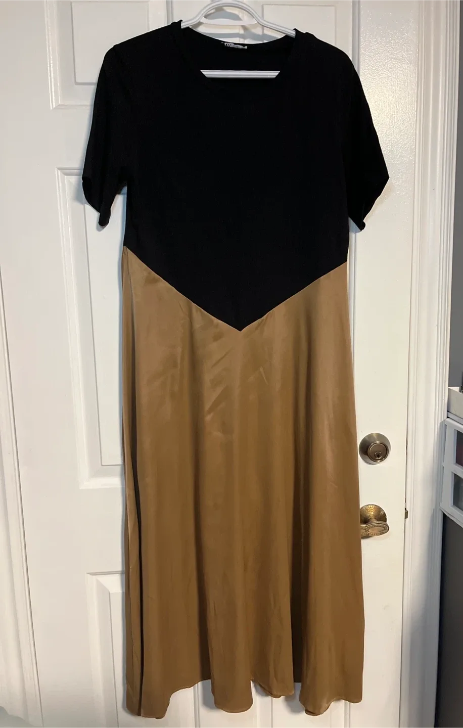 Zara Two-Tone Maxi Dress - Size M thumbnail