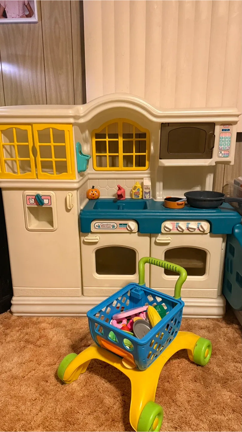 Little Tikes Kitchen Shopping Cart Toy food Check more pictures