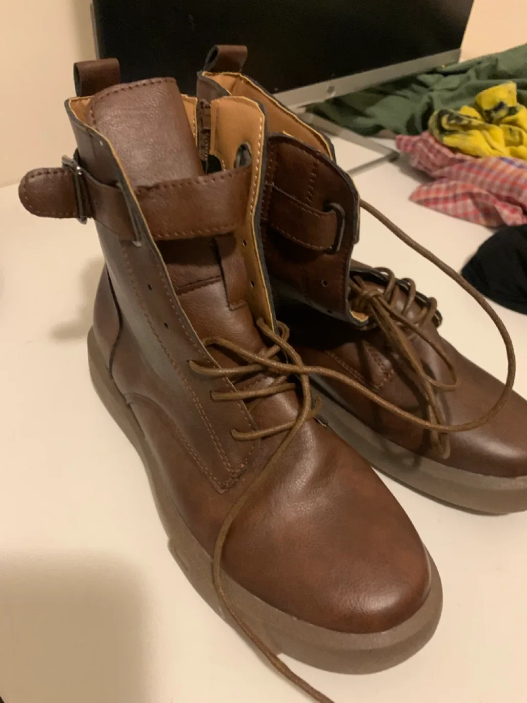 Brown Ankle Boots(brand new) thumbnail