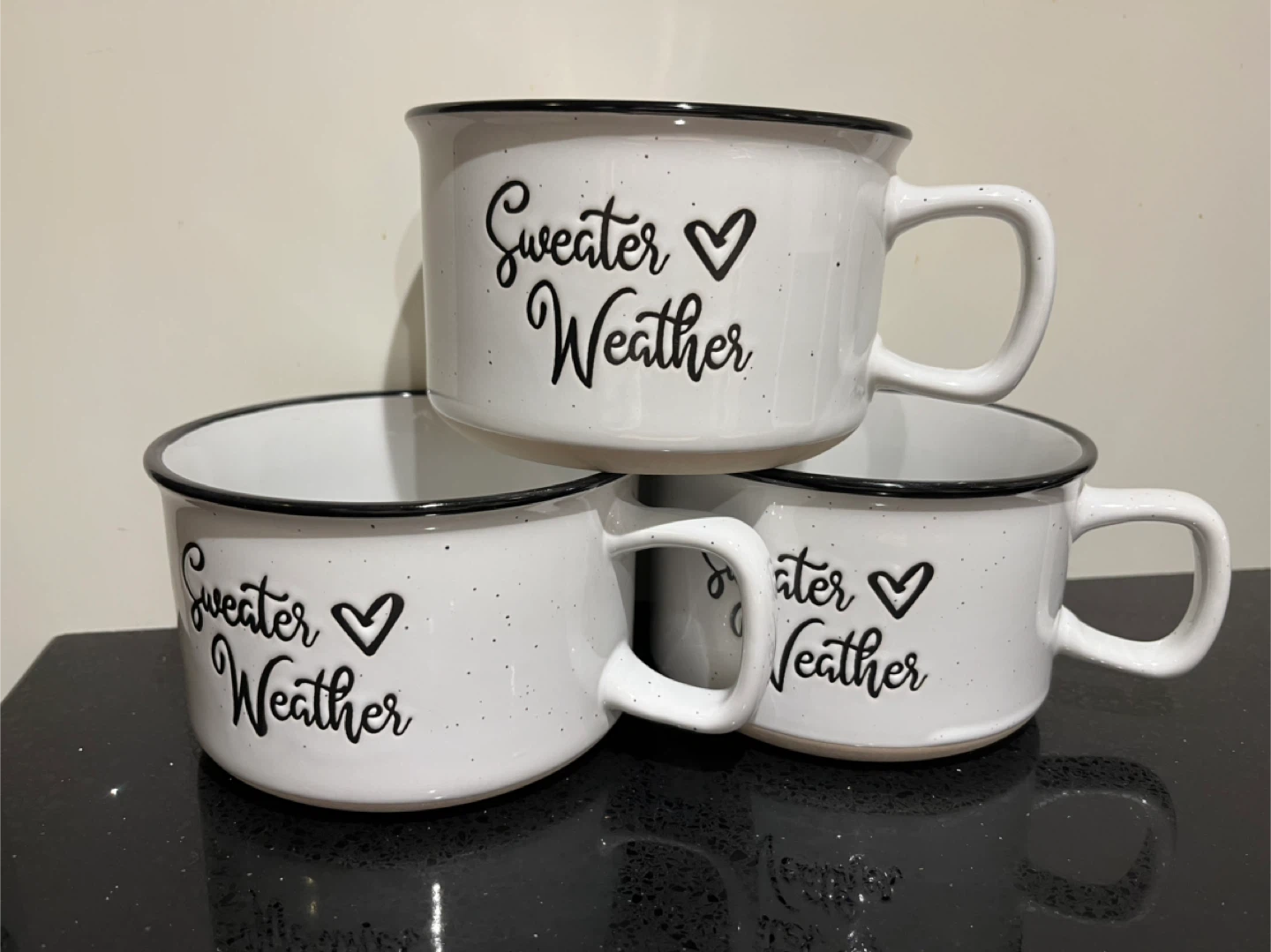 Set of 3 Sweater Weather Mugs
