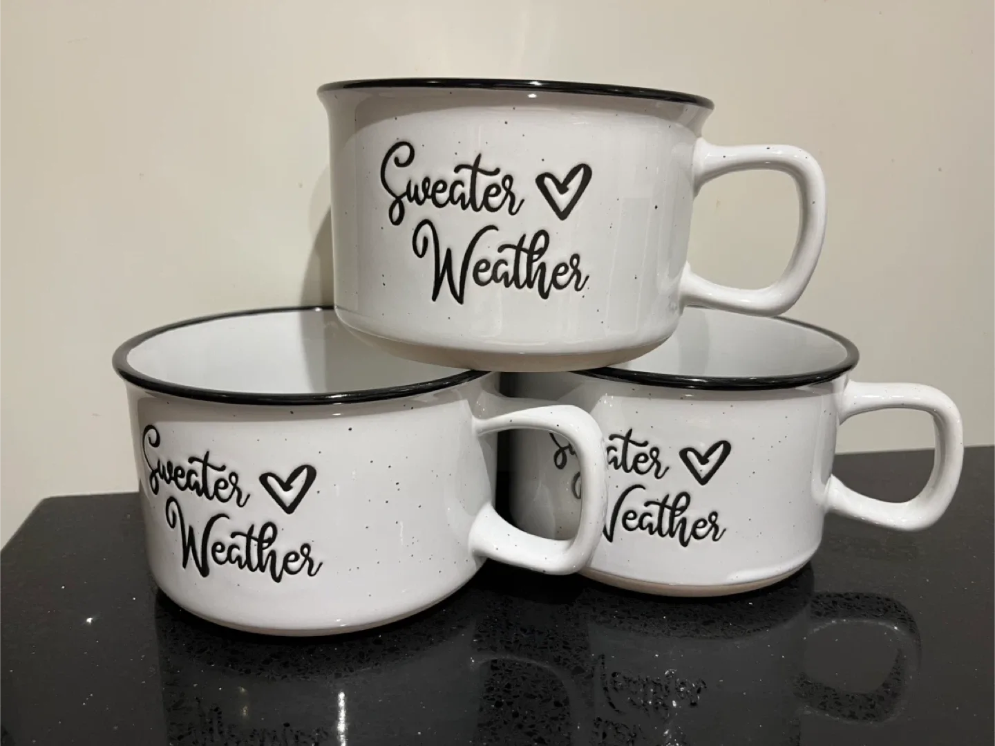 Set of 3 Sweater Weather Mugs
