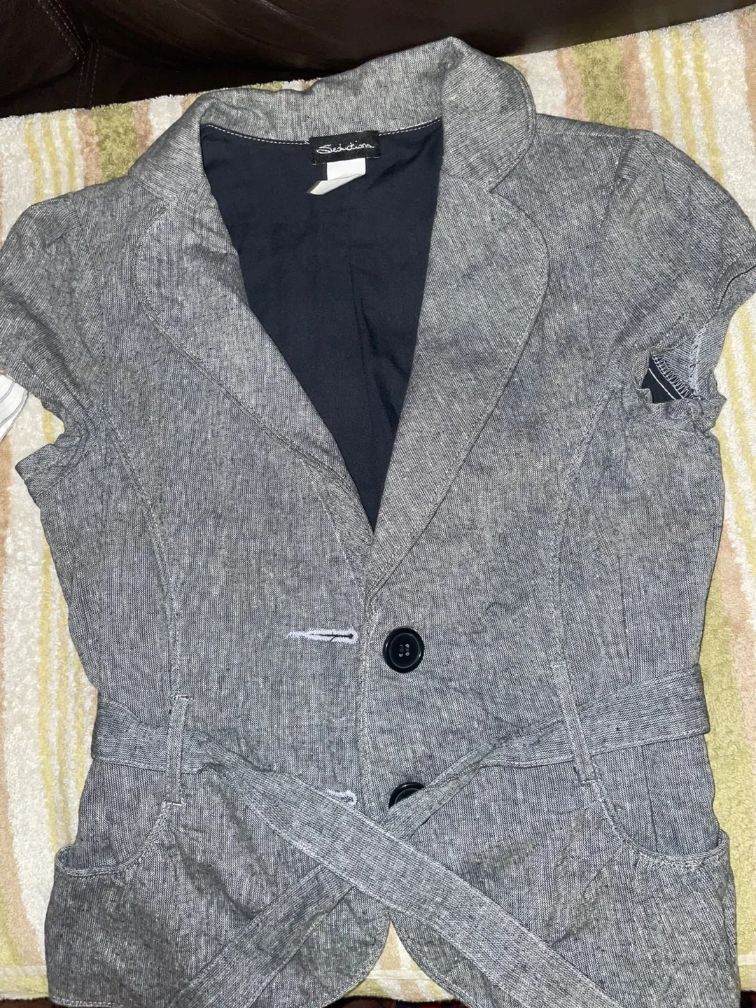 Sedictions Grey Short Sleeve Blazer