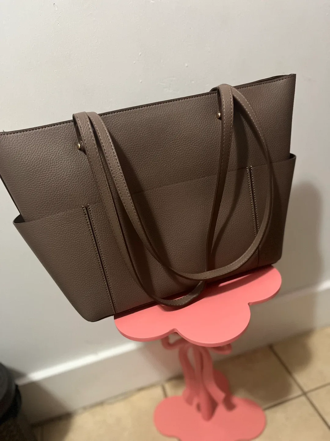 Anne Klein Tote Bag with Pouch - Taupe image indicator(4)